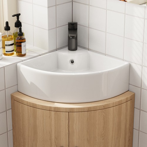 Horow corner basin white - basin,
