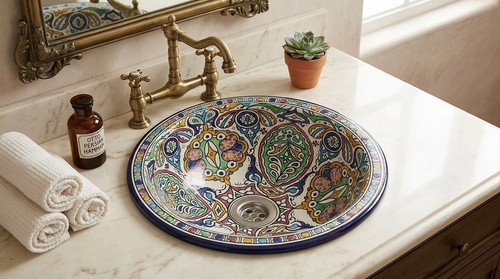 Moroccan sink vessel bowl wash - moroccan,