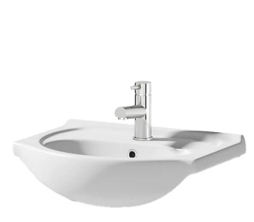 White semi recessed - white, semi-recessed