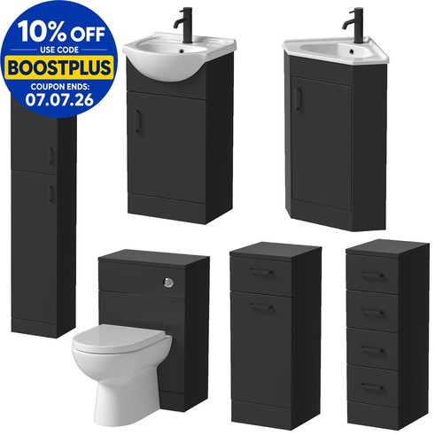 Bathroom vanity toilet - toilet, storage